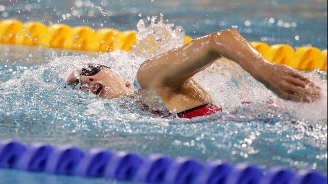 Ailbhe Kelly is competing in her first senior international event at just 15