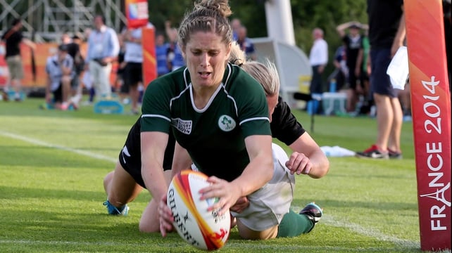 Alison Miller scored Irelands crucial second try