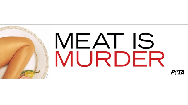PETA said that 'eating meat is eating a corpse' PETA said that 'eating meat is eating a corpse'