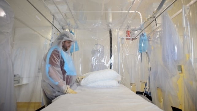The patient showed symptoms of fever and flu, possible signs of the deadly Ebola virus