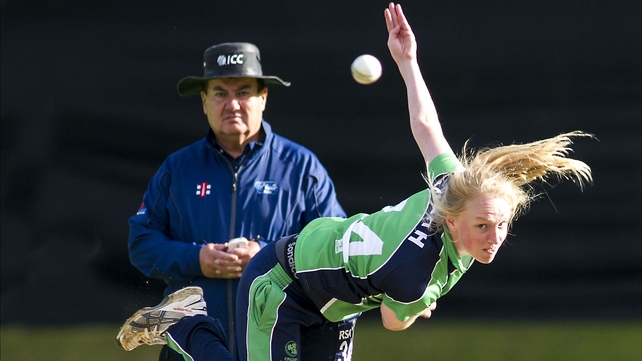 Kim Garth on her way to outstanding figures of 4 for 8