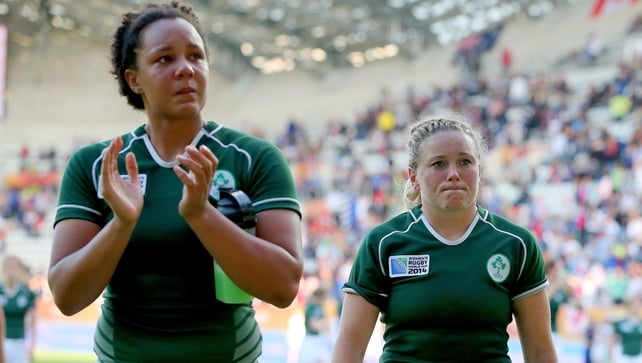 Sophie Spence and Sharon Lynch after the match