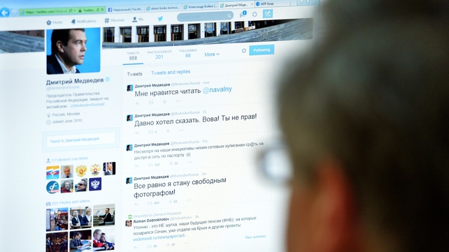 Dmitry Medvedev's account quickly became the top trender in Moscow Dmitry Medvedev's account quickly became the top trender in Moscow