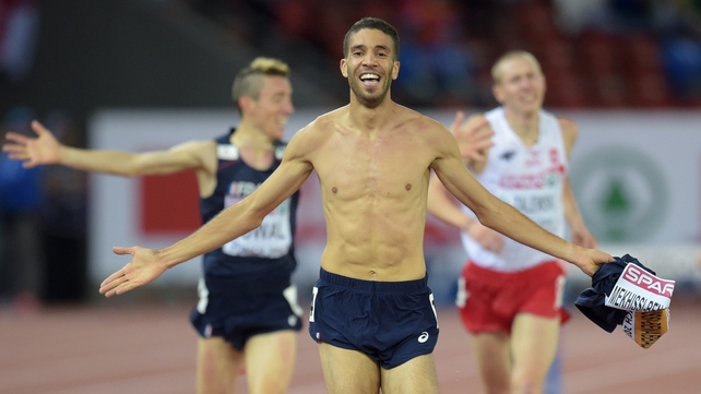 Mahiedine Mekhissi-Benabbad was disqualified under IAAF competition rules Mahiedine Mekhissi-Benabbad was disqualified under IAAF competition rules