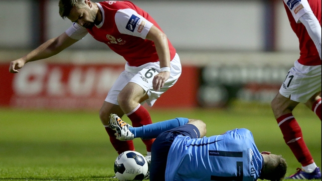 Greg Bolger saw red for a needless stamp on Colm Crowe