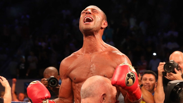 Kell Brook finished strongly to claim the world title in California