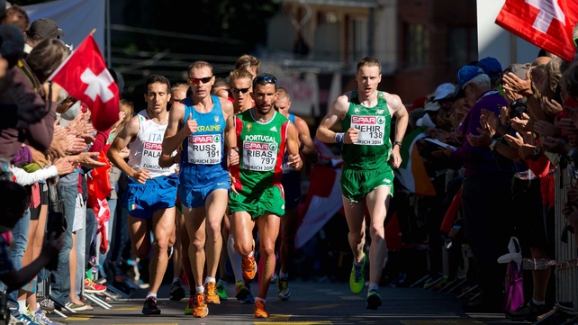 Sean Hehir was best of the Irish finishing 20th in the Zurich sunshine