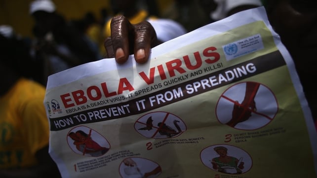 Public health advocates stage an Ebola awareness and prevention event in Monrovia, Liberia Public health advocates stage an Ebola awareness and prevention event in Monrovia, Liberia