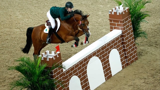 Michael Duffy and Commander in action at Xinzhuang Equestrian Venue