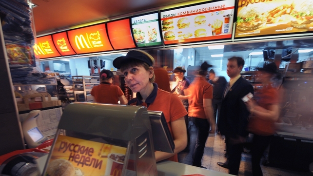McDonald's claims its outlet on Moscow's Pushkin Square is its most frequented in the world McDonald's claims its outlet on Moscow's Pushkin Square is its most frequented in the world