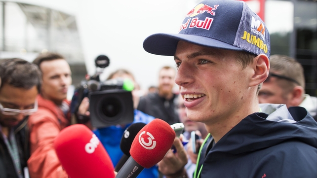 Max Verstappen at the Belgium F1 Grand Prix