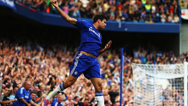 Diego Costa was on target for the second game in a row