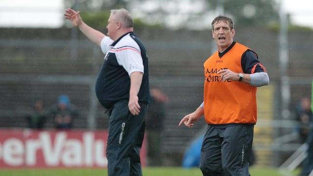 Kieran McGeeney (R) was a selector with Paul Grimley at Armagh this summer