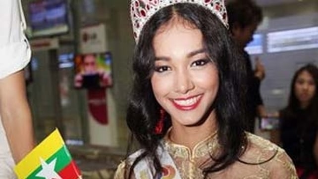 Myanmar beauty queen May Myat Noe, winner of Miss Asia Pacific World 2014 pageant Myanmar beauty queen May Myat Noe, winner of Miss Asia Pacific World 2014 pageant