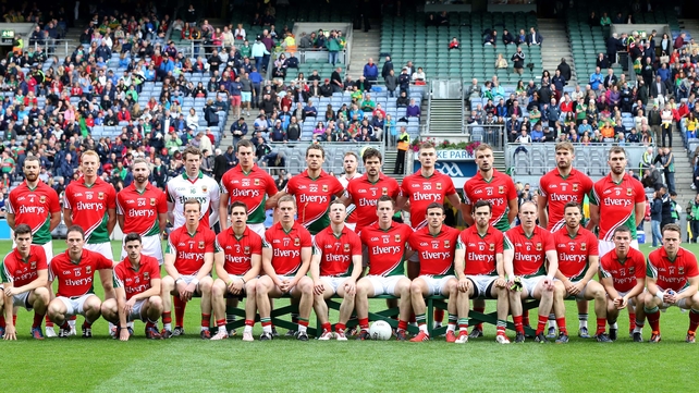 The Mayo team will line up as they did in Croke Park
