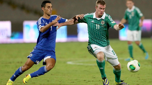 Chris Brunt has just one goal in 46 caps for Nothern Ireland