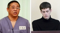 Two Americans freed from North Korea return home Two Americans freed from North Korea return home