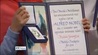 Nine News: Malala Yousafzai and Kailash Satyarthi receive Nobel Peace Prizes Nine News: Malala Yousafzai and Kailash Satyarthi receive Nobel Peace Prizes