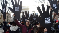 US protests spread to New York and Washington US protests spread to New York and Washington