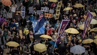 Pro-democracy march held in Hong Kong Pro-democracy march held in Hong Kong