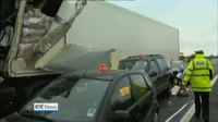Six One News: Four killed in UK motorway crashes Six One News: Four killed in UK motorway crashes