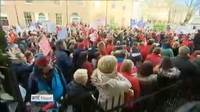 Nine News: Childcare professionals hold rally over lack of resources Nine News: Childcare professionals hold rally over lack of resources