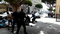 Homeless man shot dead by LA police Homeless man shot dead by LA police
