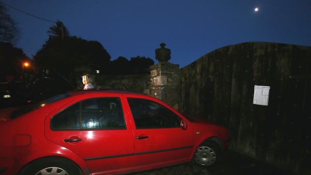 A summons is left nailed to the gates outside Gorse Hill A summons is left nailed to the gates outside Gorse Hill