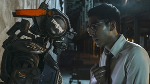 Chappie and his creator, Deon Wilson (Dev Patel)