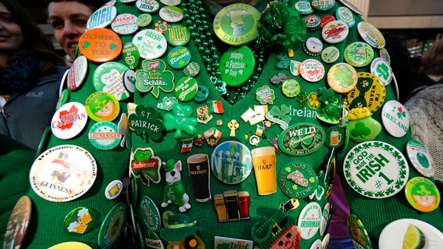 Elaborate costumes are standard for St Patrick's Day celebrations