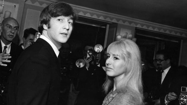 Lennon pictured with his first wife, Cynthia