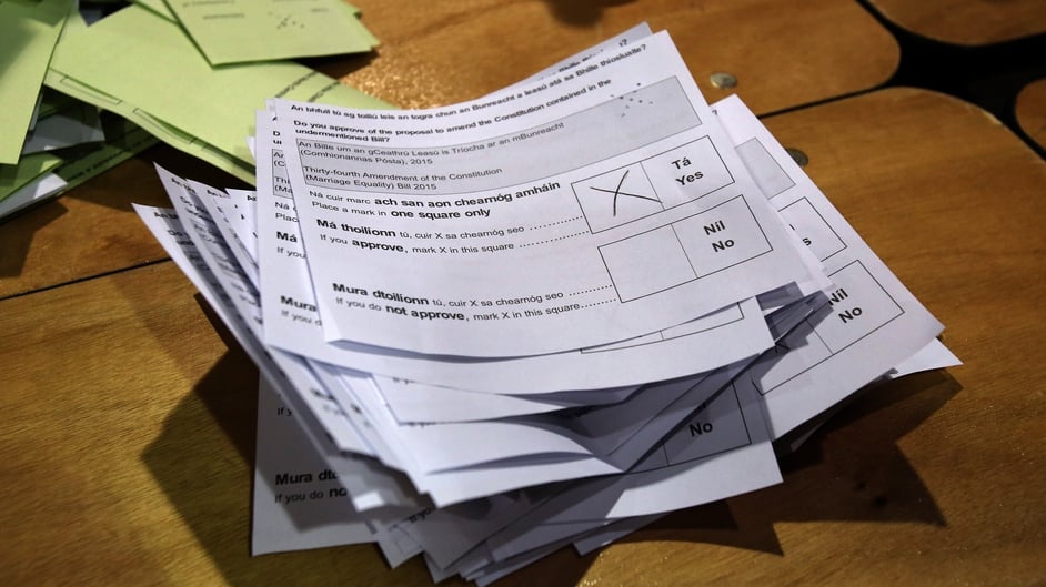 The Yes campaign in the same-sex marriage referendum had a clear lead as tallies were taken