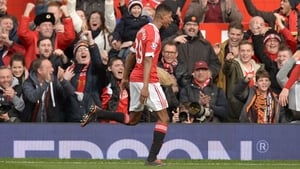 Marcus Rashford scored twice against Arsenal in February Marcus Rashford scored twice against Arsenal in February