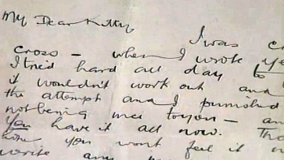 Letter from Michael Collins to Kitty Kiernan (1996)