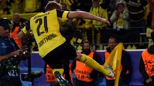 Andre Schurrle celebrates equalising for Dortmund Andre Schurrle celebrates equalising for Dortmund