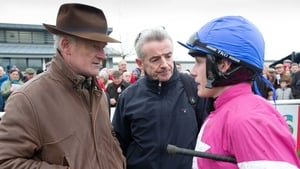 Willie Mullins (L) with Michael O'Leary and jockey Paul Townend Willie Mullins (L) with Michael O'Leary and jockey Paul Townend