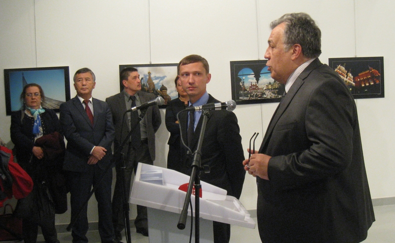 Image result for Russian ambassador shot dead in Turkey