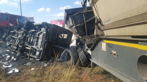 A minibus and a truck collided on a road not far from Pretoria