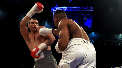 Anthony Joshua calls out Tyson Fury after Wembley victory over Wladimir Klitschko