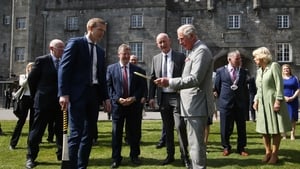 Prince Charles was shown the art of hurling by Henry Shefflin and Brian Cody Prince Charles was shown the art of hurling by Henry Shefflin and Brian Cody