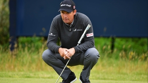 Harrington completed his second round Harrington completed his second round