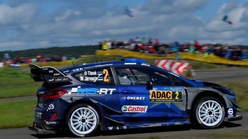 Ott Tanak and Martin Jarveoja in their M-Sport WRT Ford Fiesta WRC Ott Tanak and Martin Jarveoja in their M-Sport WRT Ford Fiesta WRC