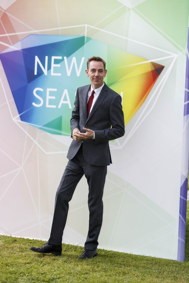Ryan Tubridy attended the launch in one of his signature suits featuring a maroon-coloured tie.