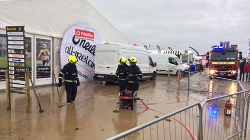 Rain affects play at National Ploughing Championships Rain affects play at National Ploughing Championships