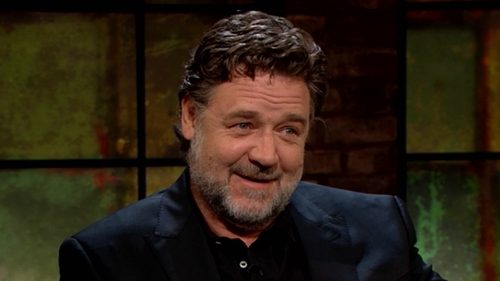 Russell Crowe continues Irish love affair on Late Late Russell Crowe continues Irish love affair on Late Late