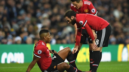 Antonio Valencia picked up a hamstring injury in the 2-1 Premier League defeat of West Brom