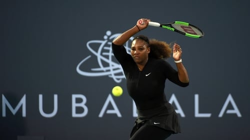 Serena Williams in action at the recent World Tennis Championship in Abu Dhabi