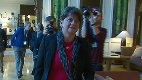 Arlene Foster arriving at the Killarney Economic Conference in Co Kerry