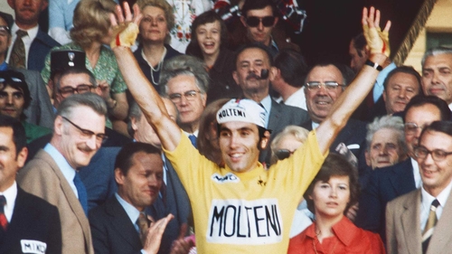 Eddy Merckx won the Tour de France five times from 1969 to 1974.