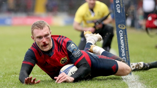 Keith Earls starts against Racing 92 but Simon Zebo on the bench